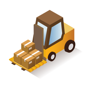 Forklift Moving Packages