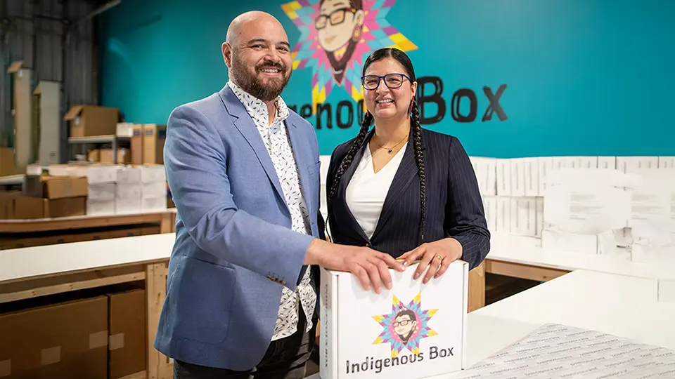 Mallory and Kham Yawnghwe of the Indigenous Box Company