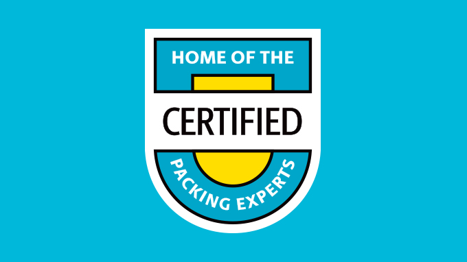 Logo that displays the text Home of the Certified Packing Experts