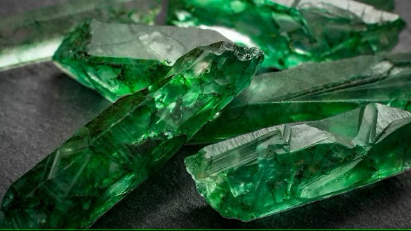 Raw Green Emerald Gems