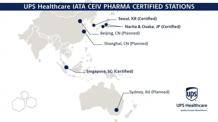 Map of certified facilities